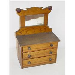 LATE 19TH-EARLY 20TH CENT. DOLLS 3 DRAWER CHEST W