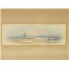 Image 1 : EARLY 20TH CENT. WATERCOLOR SEASCAPE SIGNED ON LO