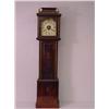 Image 1 : 51 PINE CASED DWARF GRANDMOTHERS CLOCK (MAKE-DO),