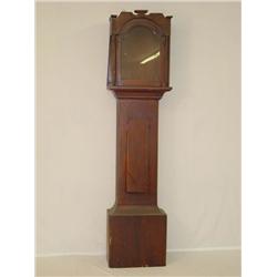 SIMPLE PINE COUNTRY CHIPPENDALE TALL CLOCK CASE I