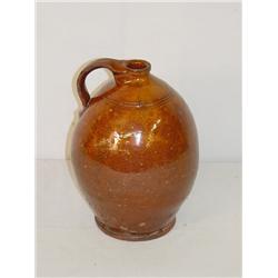 8 1/2 NEW ENGLAND REDWARE PEAR SHAPED JUG & 3 TOO