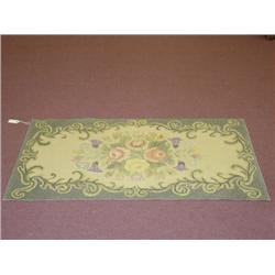 FLORAL HOOKED RUG (2 FT. 10 X 4 FT. 11) - LIGHT W