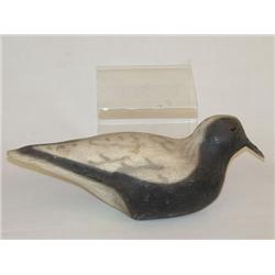 10 1/2 BLACK, WHITE & GREY PAINTED SONGBIRD CONFI