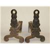Image 1 : PR. OF 14 EARLY CAST IRON SPANIEL DOG ANDIRONS W/