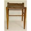 Image 1 : 19TH CENT. SPLINT SEAT SQUARE STOOL W/ ALTERNATIN