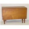 Image 1 : 44 19TH CENT. CHERRY SHERATON DROPLEAF TABLE W/ 1