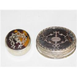 (2) ENGLISH HALLMARKED SILVER & SILVER INLAID SHE