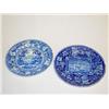 Image 1 : (2) 10 BLUE STAFFORDSHIRE PLATES W/ ENGLISH VIEWS