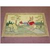 Image 1 : FOLKY PICTORAL HOOOKED RUG BASED ON THORTON BURGE