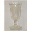 Image 1 : 8 1/2 CUT & ETCHED GLASS FOOTED CELERY-VINTAGE PA
