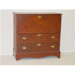 19TH CENT. 2 DRAWER LIFT TOP PINE BLANK