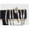 Image 1 : LOT OF (6) STERLING BANGLE BRACELETS