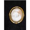 Image 1 : LADIES GOLD FILLED SHELL CAMEO BROOCH W
