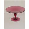 Image 1 : 4 1/2" PAIRPOINT CRANBERRY PEDESTALED C