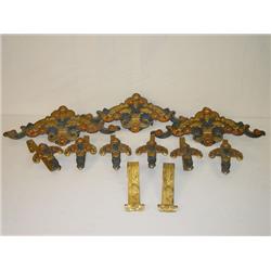 LOT (3) EARLY 20TH CENT. PAINTED TIN CU