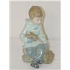 Image 1 : 6 1/2" LLADRO FIGURE OF BOY SEATED HOLD
