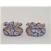 Image 1 : PR. 2 1/4" MILLEFIORI BLOWN GLASS SALTS