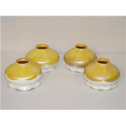 SET (4) 5 1/2" QUEZAL GOLD IRIDESCENT S