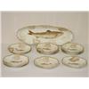 Image 1 : 13 PC. T.V. LIMOGES FISH SET HAND PAINT