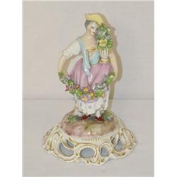 7" PORCELAIN FIGURE OF YOUNG GIRL CARRY