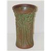 Image 1 : 8" WELLER VASE W/ EMBOSSED FLOWER & FRU