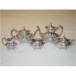 REED & BARTON STERLING 5 PC. TEA SET-HA