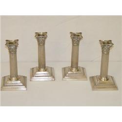 2 PR. 6" GORHAM SILVERPLATED COLUMNAR C