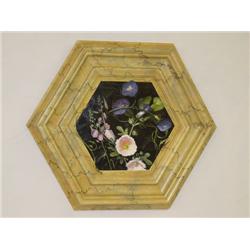 OIL ON ARTIST BOARD OF MORNING GLORIES 