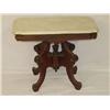 Image 1 : VICTORIAN WALNUT MARBLE TOP PARLOR TABL