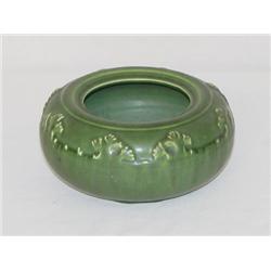 5 1/4" HAMPSHIRE POTTERY LOW BOWL W/ EM