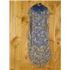 Image 1 : LADIES GOWN W/ FLORAL PRINTED SILK, NAV