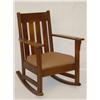 Image 1 : MISSION OAK ARM ROCKER W/ 4 VERTICAL SL