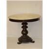 Image 1 : 36" ROUND MARBLE TOP CENTER PEDESTAL WA