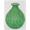 Image 1 : 9 1/4" LALIQUE EMERALD GREEN "MALESHERB
