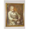Image 1 : OIL ON CANVAS OF A POTTERY MAKER IN HIS
