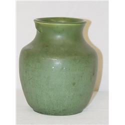 5 1/2" HAMPSHIRE POTTERY BULBOUS VASE W