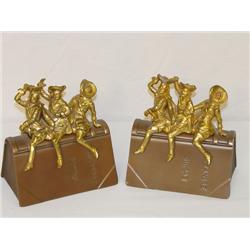 PR. JENNINGS BROS. PATINATED METAL BOOK