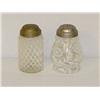 Image 1 : (2) VICTORIAN CLEAR OPALESCENT SHAKERS: