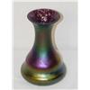 Image 1 : 6" AMETHYST LOETZ TYPE VASE W/ SPOTTED 