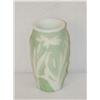 Image 1 : 6" GREEN PHOENIX GLASS VASE W/ DRAGONFL