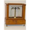 Image 1 : WOOD & GLASS CASED BALANCE SCALE-MADE B