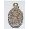 Image 1 : 4 1/2" SILVER OVERLAY FLASK-HARRIET - U