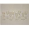 Image 1 : SET (8) 6" CLEAR CUT BACCARAT WINES, SI