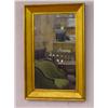 Image 1 : EMPIRE GILT WOOD MIRROR (35" X 24") - W