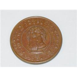 2 7/8" ROUND BRONZE MEDAL "DIONYSUS DIS