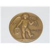 Image 1 : 2 7/8" ROUND BRONZE MEDAL "GLORIA" W/ C