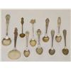 Image 1 : LOT (10) SOUVENIR SPOONS: (2) STERLING 