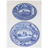 Image 1 : (2) BLUE STAFFORDSHIRE SOUVENIR PLATES: