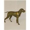 Image 1 : 15" JENNINGS BROS. PATINATED METAL DOG 