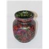Image 1 : 3 1/2" LOETZ TYPE GREEN & RED VASE W/ P